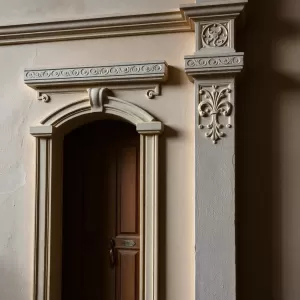 Sztukaterią na drzwiach ukrytych
